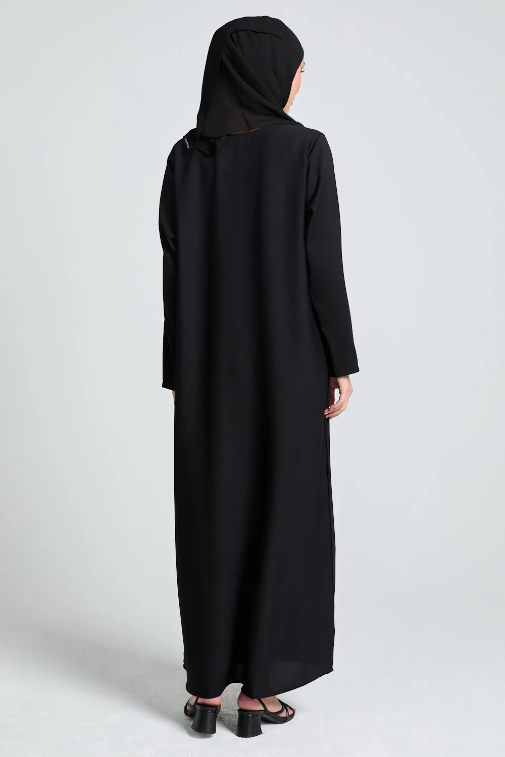 Black Inner Slip Dress - LONG SLEEVE