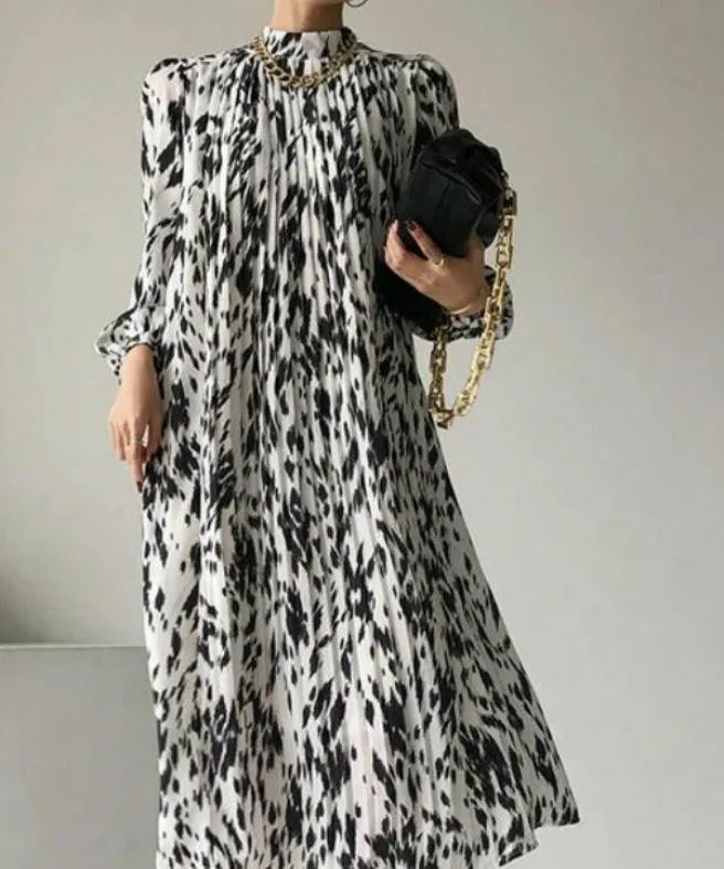 Casual Stylish-Full Sleeve Printed pattern Women dress