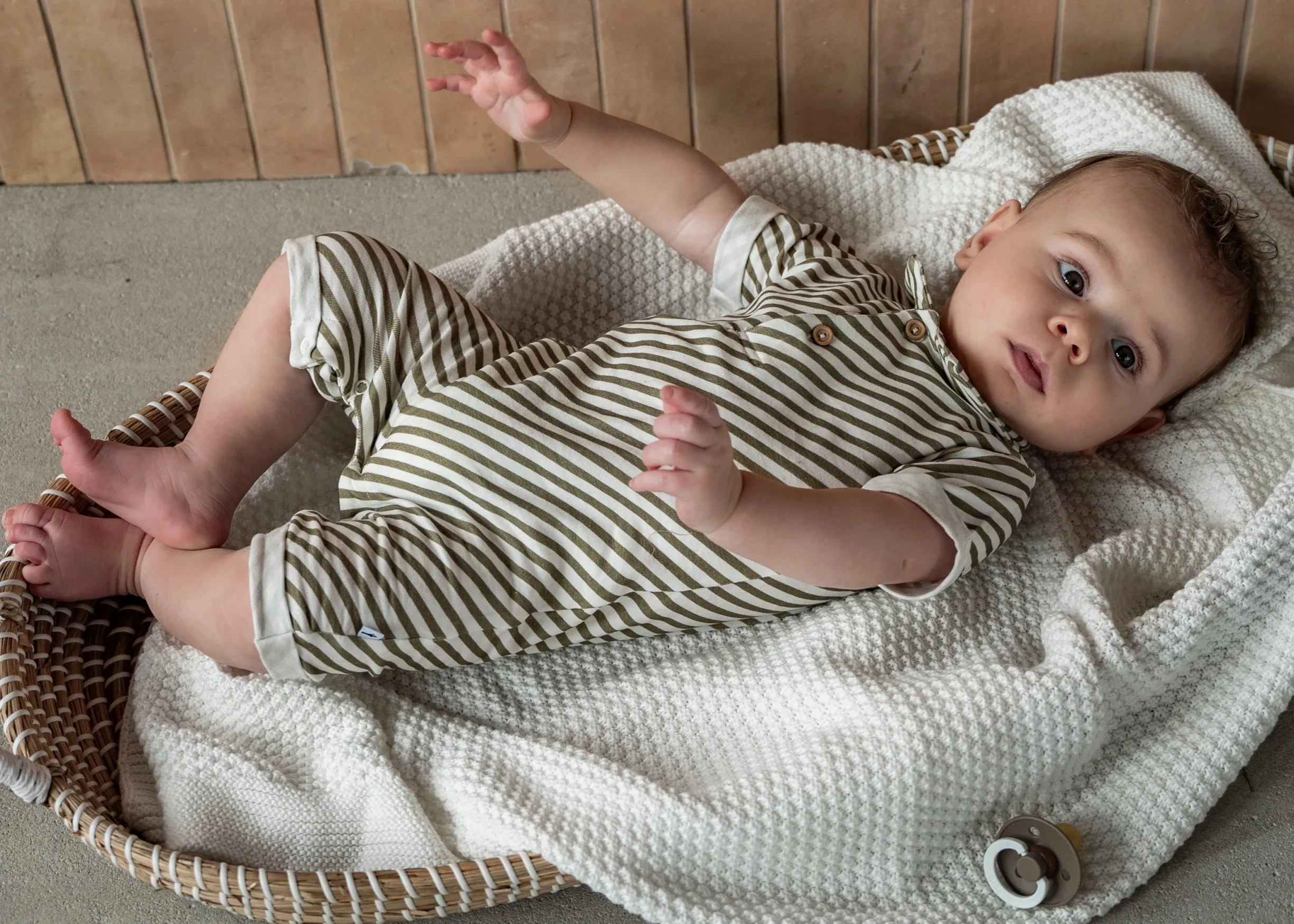 Klein Baby Jumpsuit Polo Collar