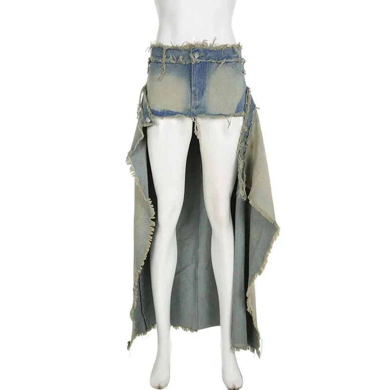 Larisa Denim Midi Skirt