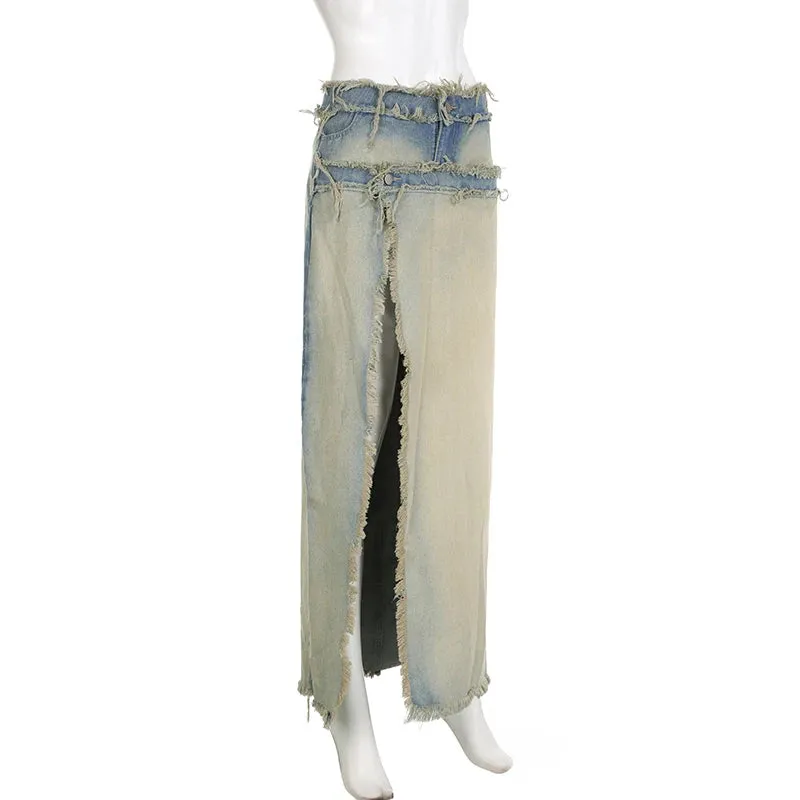 Larisa Denim Midi Skirt
