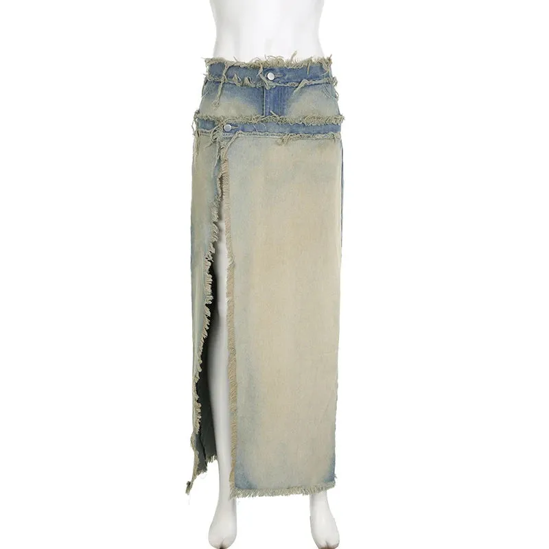 Larisa Denim Midi Skirt