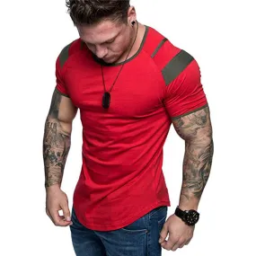 Men's Fashion Casual Red T-Shirt