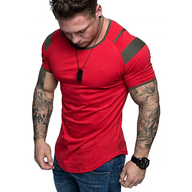 Men's Fashion Casual Red T-Shirt