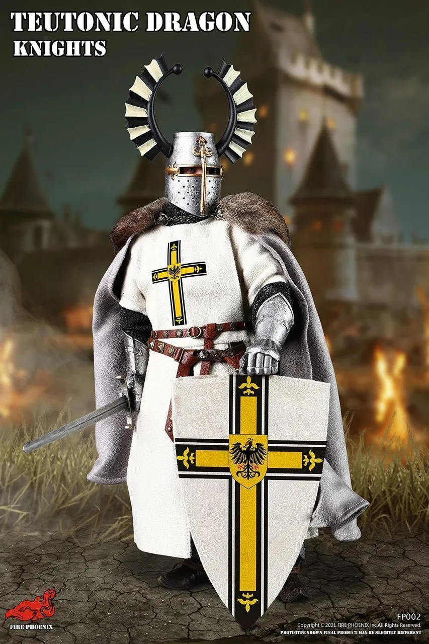 St Johns Knights - Metal Helmet w/Golden Dragon