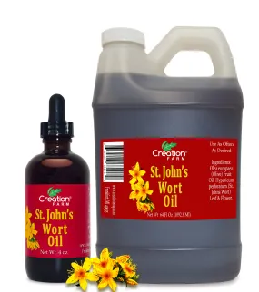 St. Johns Wort Oil - Premium Fresh St. Johns Wort Flower Infusion from Creation Farm