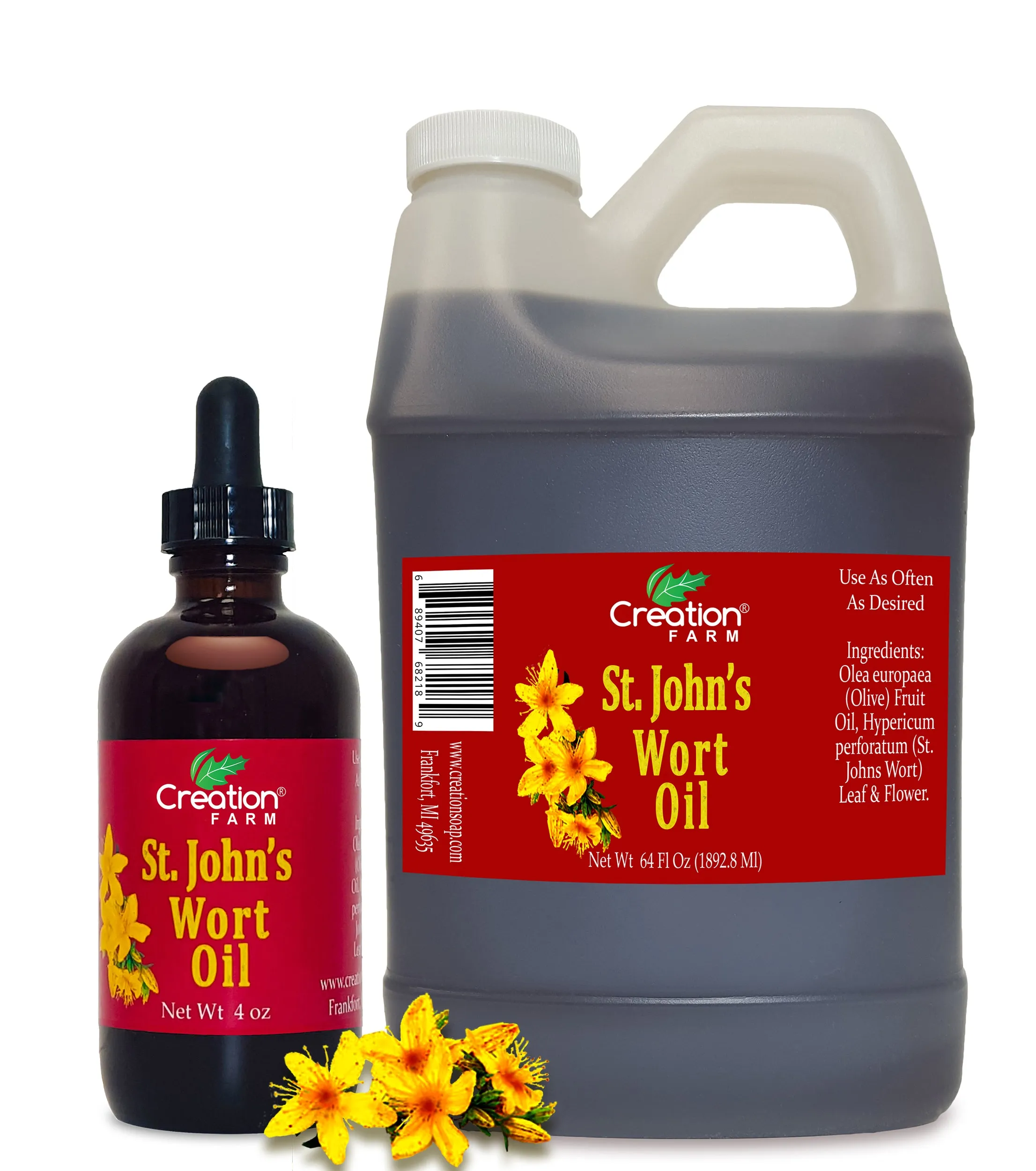 St. Johns Wort Oil - Premium Fresh St. Johns Wort Flower Infusion from Creation Farm